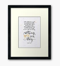 Nothing gold can stay Framed Print