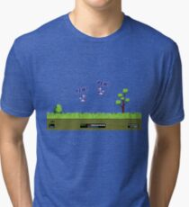 Duck Hunt! Pew! Pew! Tri-blend T-Shirt