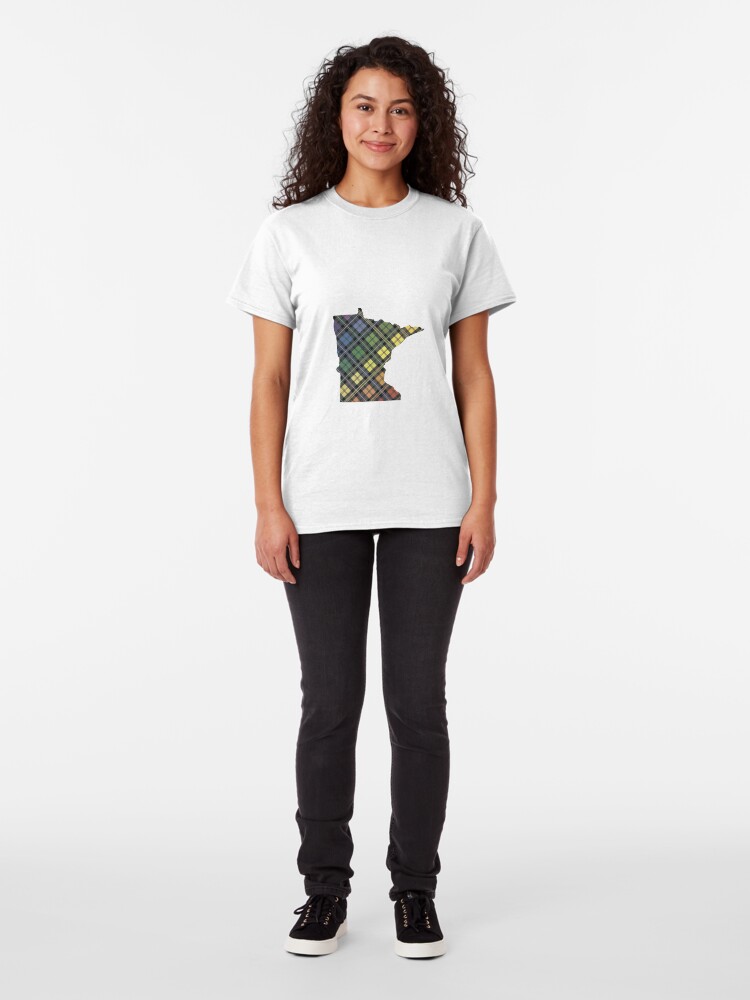 Alternate view of Minnesota Pride Plaid Classic T-Shirt