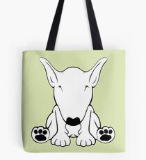 Englischer Bullterrier vorwärts sitzen 2 Tote Bag