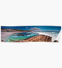 Moses Rock Panorama Wilyabrup Beach WA Poster
