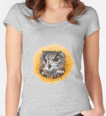 Owl Women's Fitted Scoop T-Shirt
