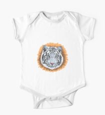 Tiger Short Sleeve Baby One-Piece