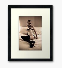 Katie Devine - Corset at Morn Framed Print