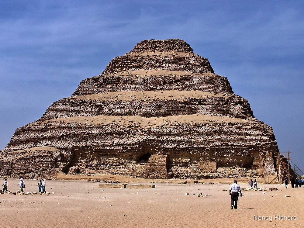 Djoser S Step Pyramid Circa 2630 By Nancy Richard Redbubble