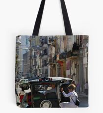 Street scene, Havana, Cuba Tote Bag