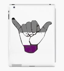 asexuelle Flaggenhand shaka iPad-Hülle & Klebefolie