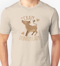 Crazy Donkey Lady Unisex T-Shirt
