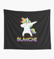 Dabbing Unicorn Blanche - Special Personalised Gift For Blanche Wandbehang