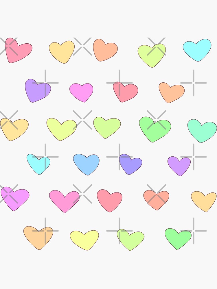 Candy Heart Doodles by Chorvaqueen