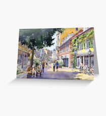 Germany Baden-Baden Lange Strasse Greeting Card