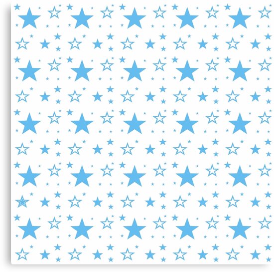 "Little blue stars" Canvas Print by kassandry31 Redbubble
