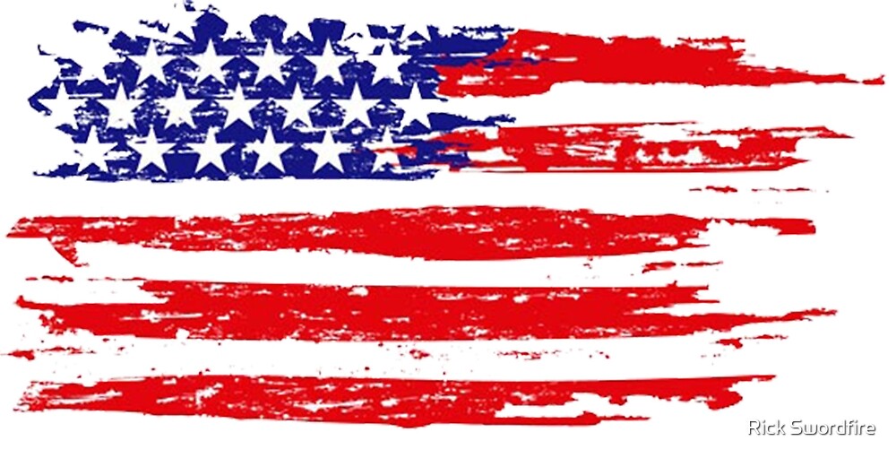 "American Faded Flag" by Belzer | Redbubble