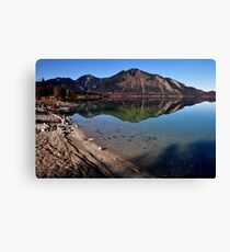 Reflection at the shore Canvas Print