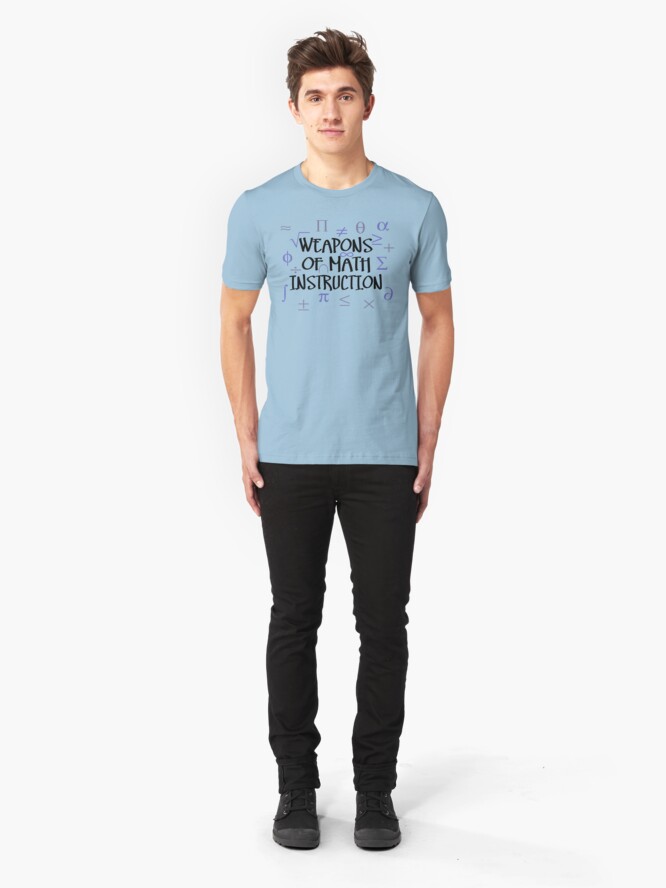 Alternate view of Weapons of Math Instruction Slim Fit T-Shirt