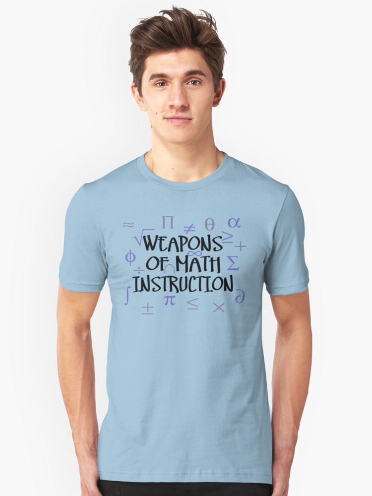 Alternate view of Weapons of Math Instruction Slim Fit T-Shirt