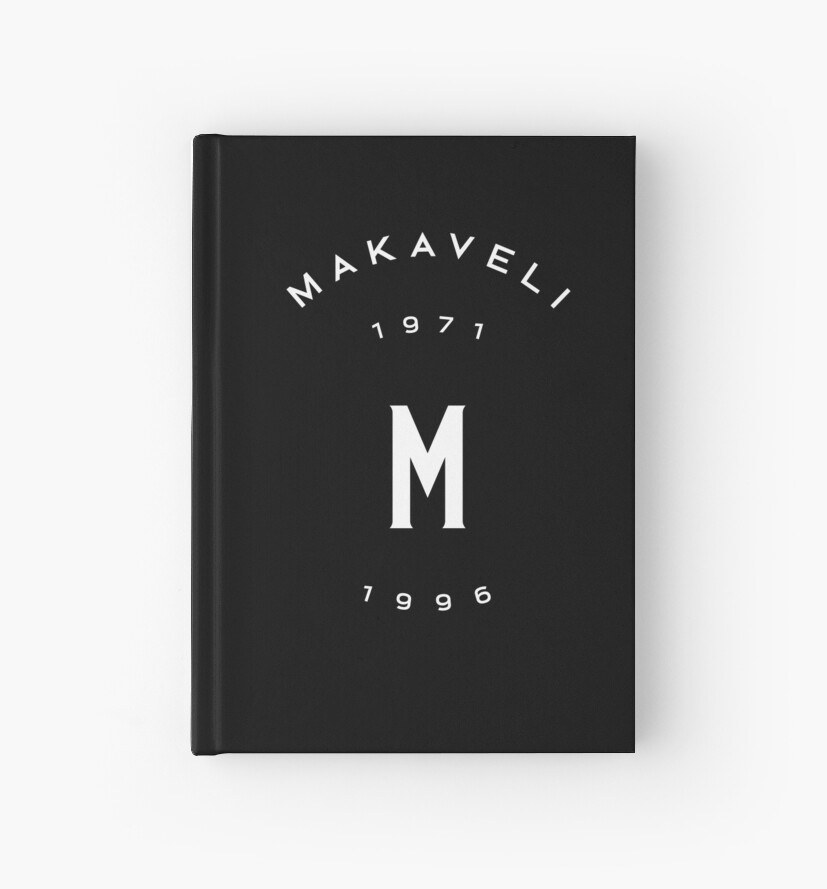 Makaveli 1971 1996 Merch White Hardcover Journal By Trump Card Redbubble
