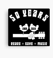 50 years Woodstock Canvas Print