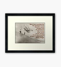 More Than Anything Else - Wilbur Wright Framed Print