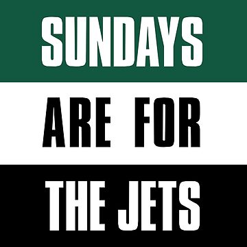 Sundays are for The Jets, New York Football Fans Greeting Card for Sale  by elhefe