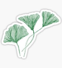 gingko leaf Sticker