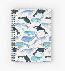 Cuaderno de espiral Ballenas, Orcas y Narwhals
