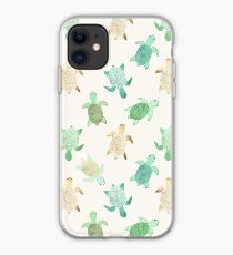 Gilded Jade & Mint Turtles iPhone Case