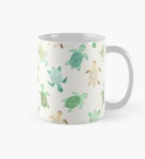 Taza clásica Dorado Jade & Mint Turtles