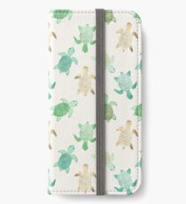 Vinilo o funda para iPhone Dorado Jade & Mint Turtles