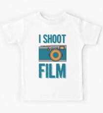 I Shoot Film - Vintage Camera Design Kids Tee