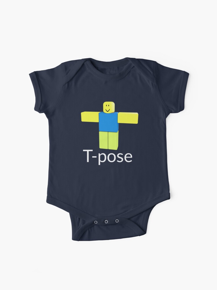 Roblox Noob T Pose Baby One Piece By Smoothnoob Redbubble - roblox noob t pose kids pullover hoodie by smoothnoob redbubble