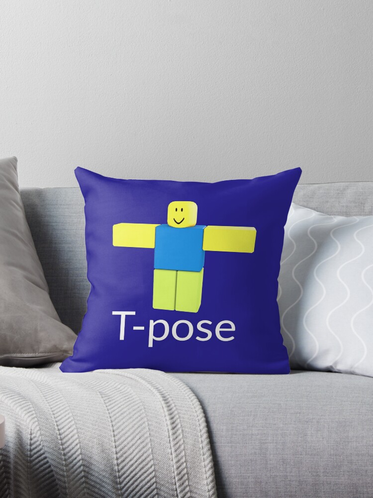 roblox noob t pose art board print by smoothnoob redbubble