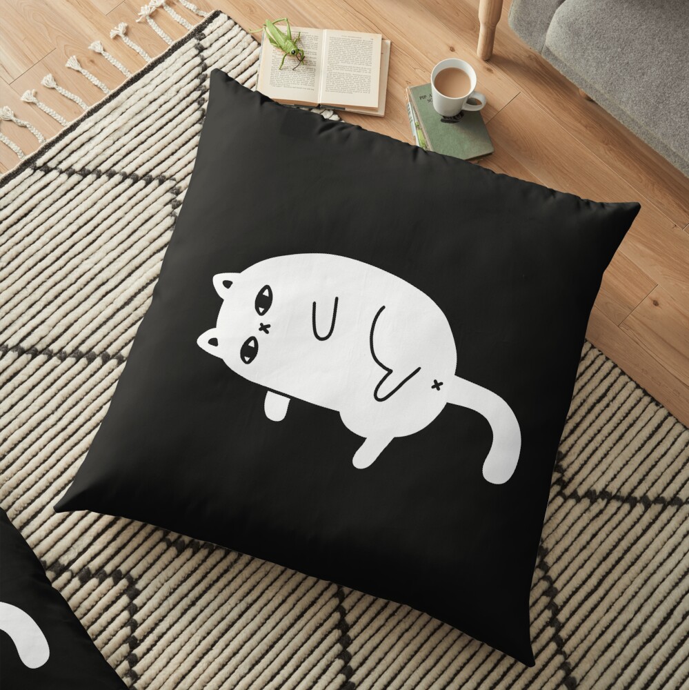 Depression Cat Floor Pillow