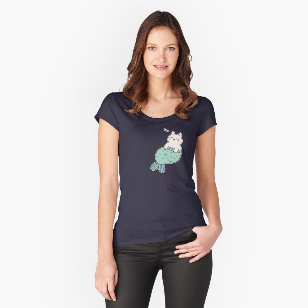 Sleeping Catfish Fitted Scoop T-Shirt