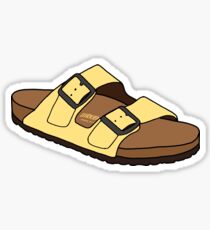 gelber Birkenstock Sticker