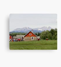 Bar U Ranch, Canada Day 2010 Canvas Print