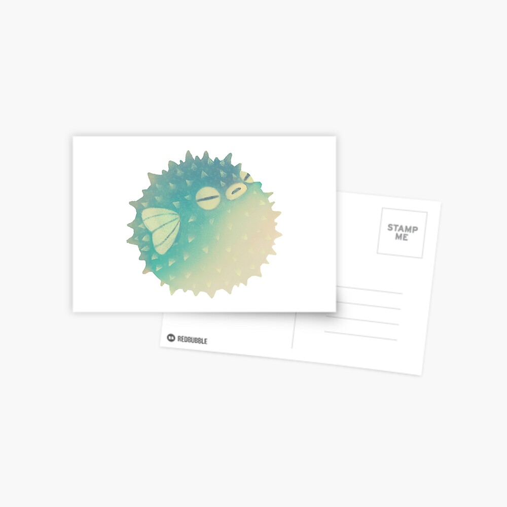 Hmph - Pufferfish Postcard