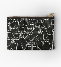 Suspicious Cats Zipper Pouch