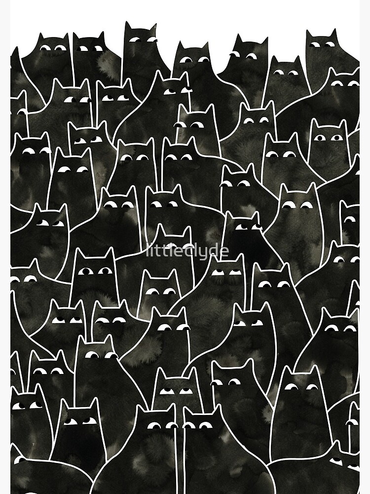 Suspicious Cats by littleclyde