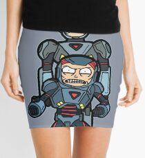 Rick and Morty™ from Look Who's Purging Now in Armored Robot Suit Mini Skirt