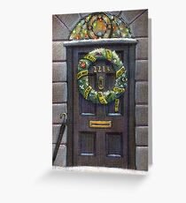 Sherlock Weihnachten 221 b Grußkarte