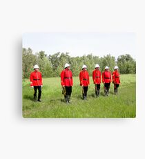Northwest Mounted Police Regiment Canvas Print