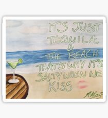 Dirty Heads Lay Me Down Quote Painting Sticker