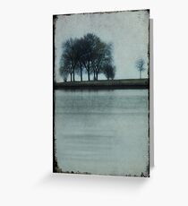 Lakeside Trees Greeting Card