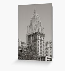 Detroit, the Penobscot building Greeting Card