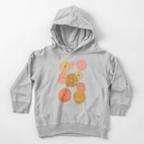 Sea Urchins in Gold + Coral Toddler Pullover Hoodie