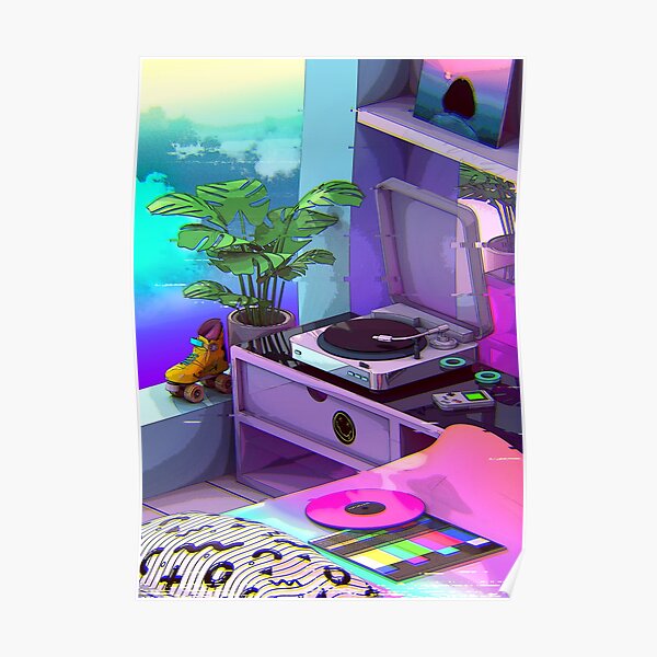 vaporwave aesthetic Poster
