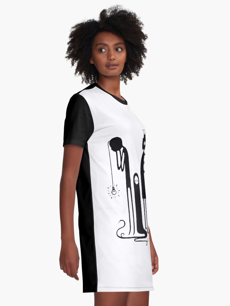 Alternate view of don't you want to be in a cult? Graphic T-Shirt Dress