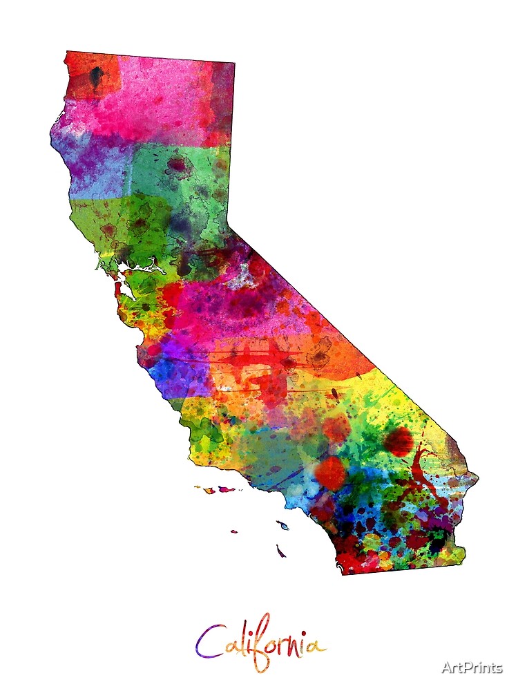 California Map by ArtPrints