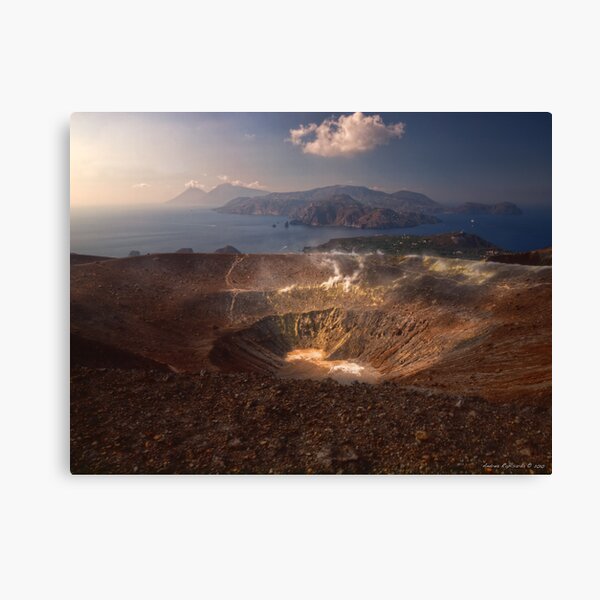 From the top of Vulcano Canvas Print